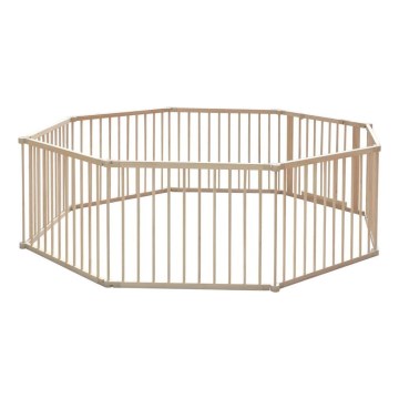 2Kids Toys - Bērnu koka rotaļu žogs XXL 210x210 cm bēšs