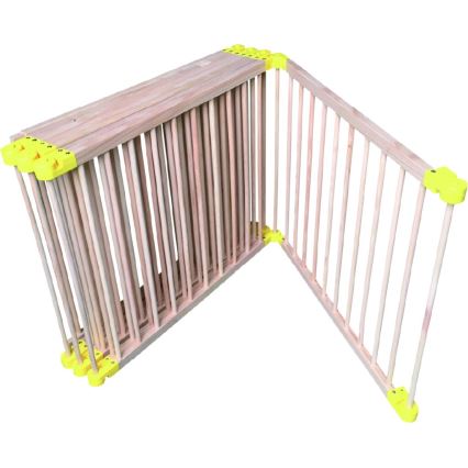 2Kids Toys - Bērnu koka rotaļu žogs XXL 210x210 cm bēšs