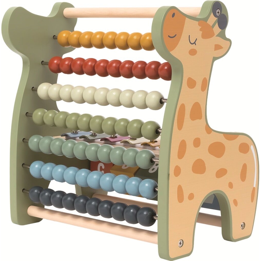 2Kids Toys - Koka daudzfunkcionālais skaitītājs Žirafe