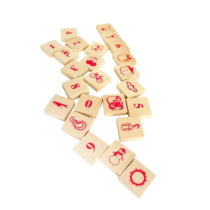 2Kids Toys - Koka klucīši dabīgā krāsā, 220 gab.