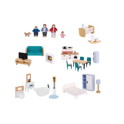 2Kids Toys - Koka leļļu māja Barbora