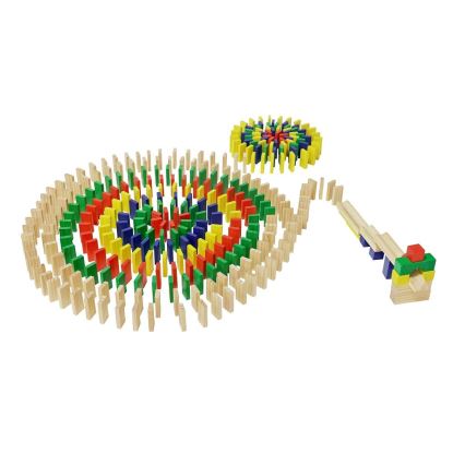 2Kids Toys - Krāsains koka domino, 400 gab.