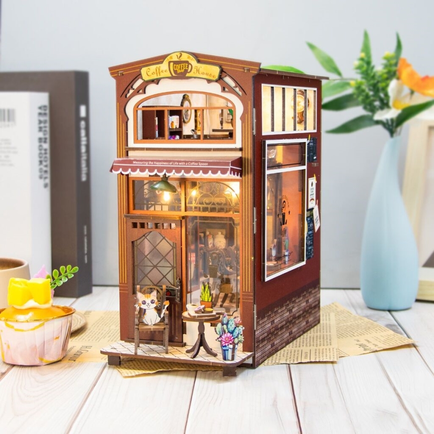 2Kids Toys - LED Grāmatu statīvs Kafejnīca 2xAAA