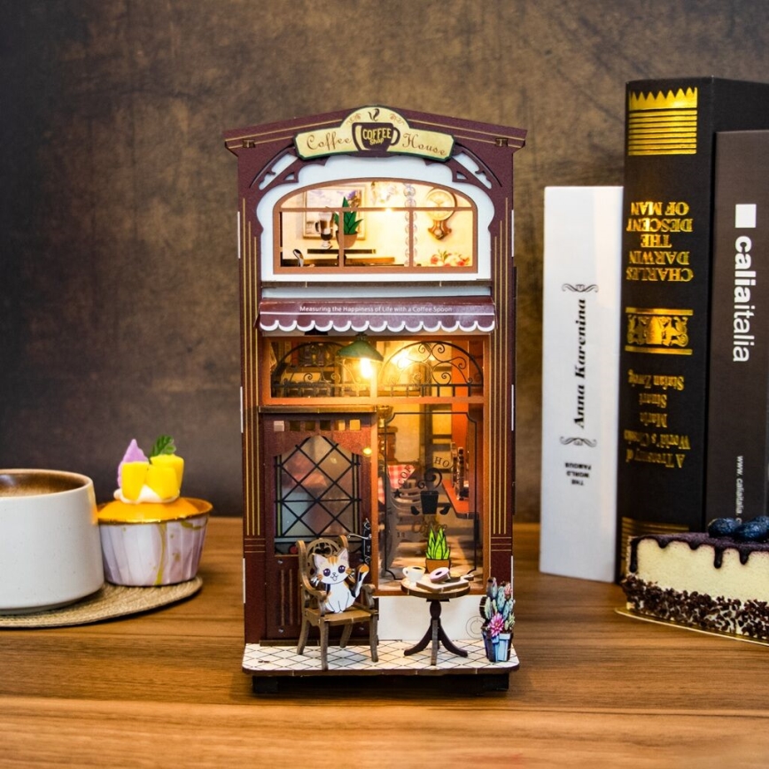 2Kids Toys - LED Grāmatu statīvs Kafejnīca 2xAAA