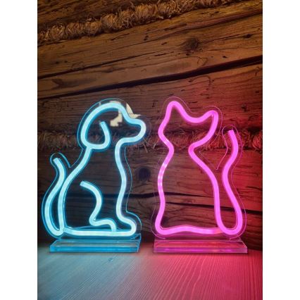 2Kids Toys - LED Neona galda rotājums LED/5W/USB kaķis