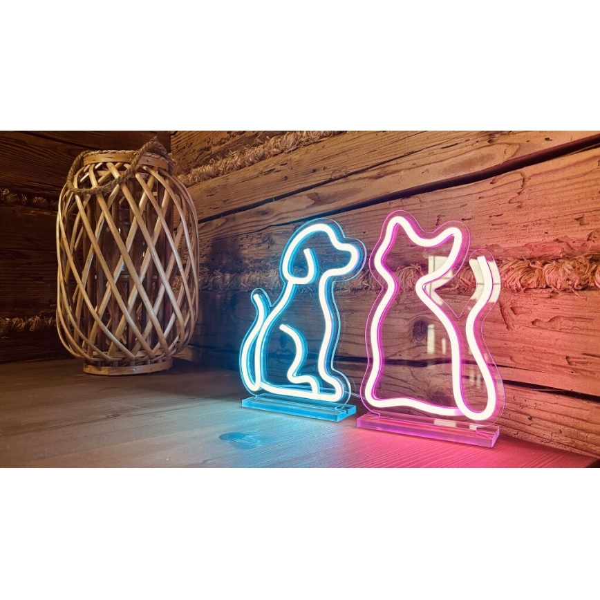2Kids Toys - LED Neona galda rotājums LED/5W/USB kaķis