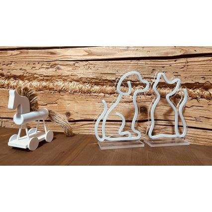 2Kids Toys - LED Neona galda rotājums LED/5W/USB kaķis