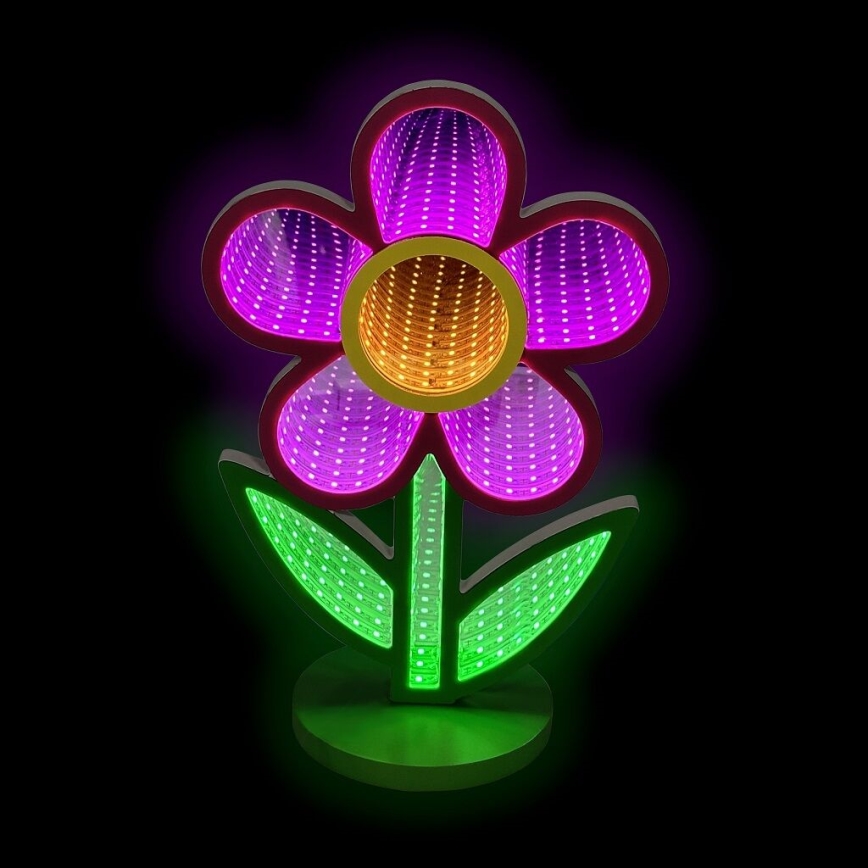 2Kids Toys - LED Neona galda rotājums LED/5W/USB puķe