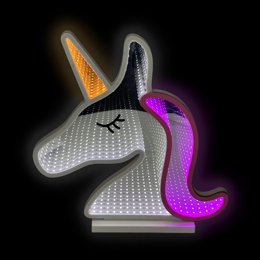 2Kids Toys - LED Neona galda rotājums LED/5W/USB vienradzis