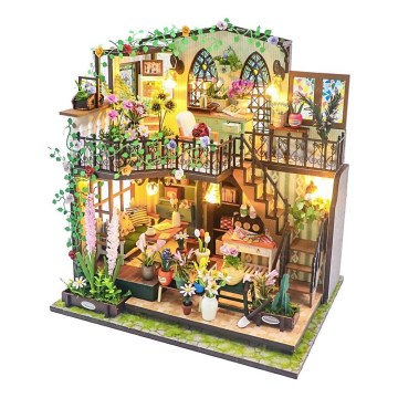 2Kids Toys - Miniatūras māja Dārsijas ziedu māja 2xAAA