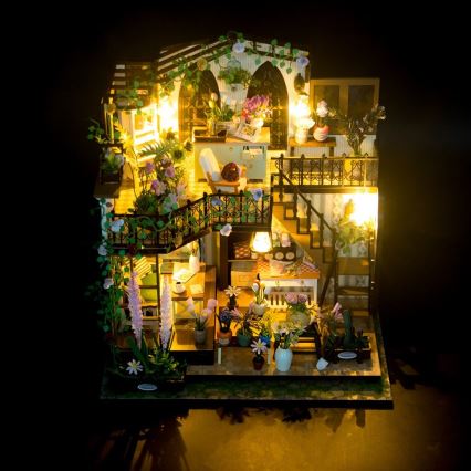 2Kids Toys - Miniatūras māja Dārsijas ziedu māja 2xAAA