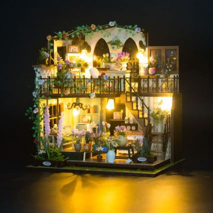 2Kids Toys - Miniatūras māja Dārsijas ziedu māja 2xAAA