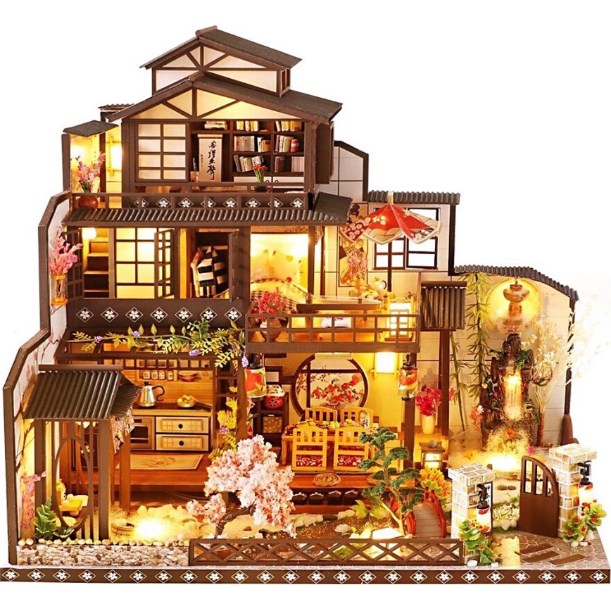 2Kids Toys - Miniatūras māja Grezna sakura villa 2xAAA