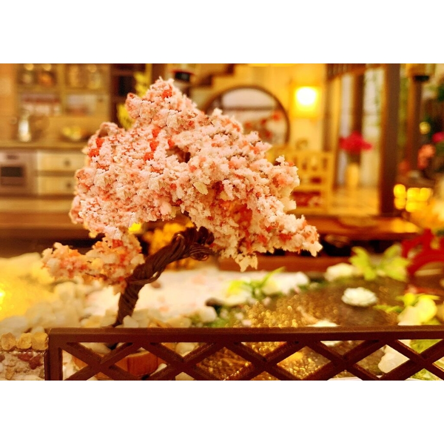 2Kids Toys - Miniatūras māja Grezna sakura villa 2xAAA