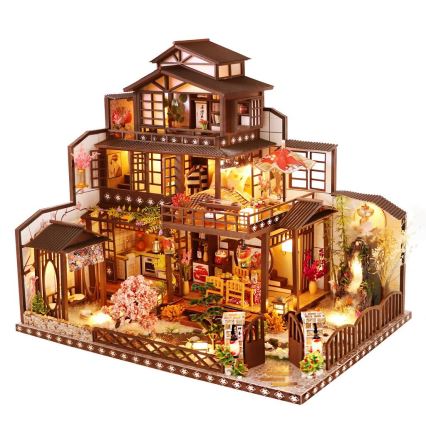 2Kids Toys - Miniatūras māja Grezna sakura villa 2xAAA