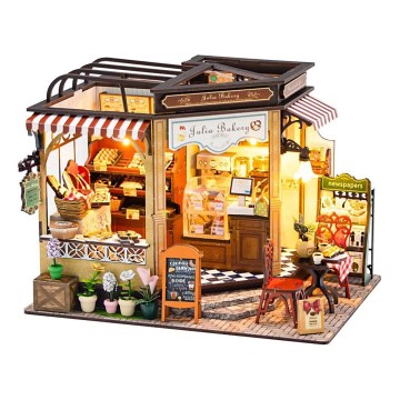 2Kids Toys - Miniatūras māja Jūlijas maizes ceptuve 2xAAA