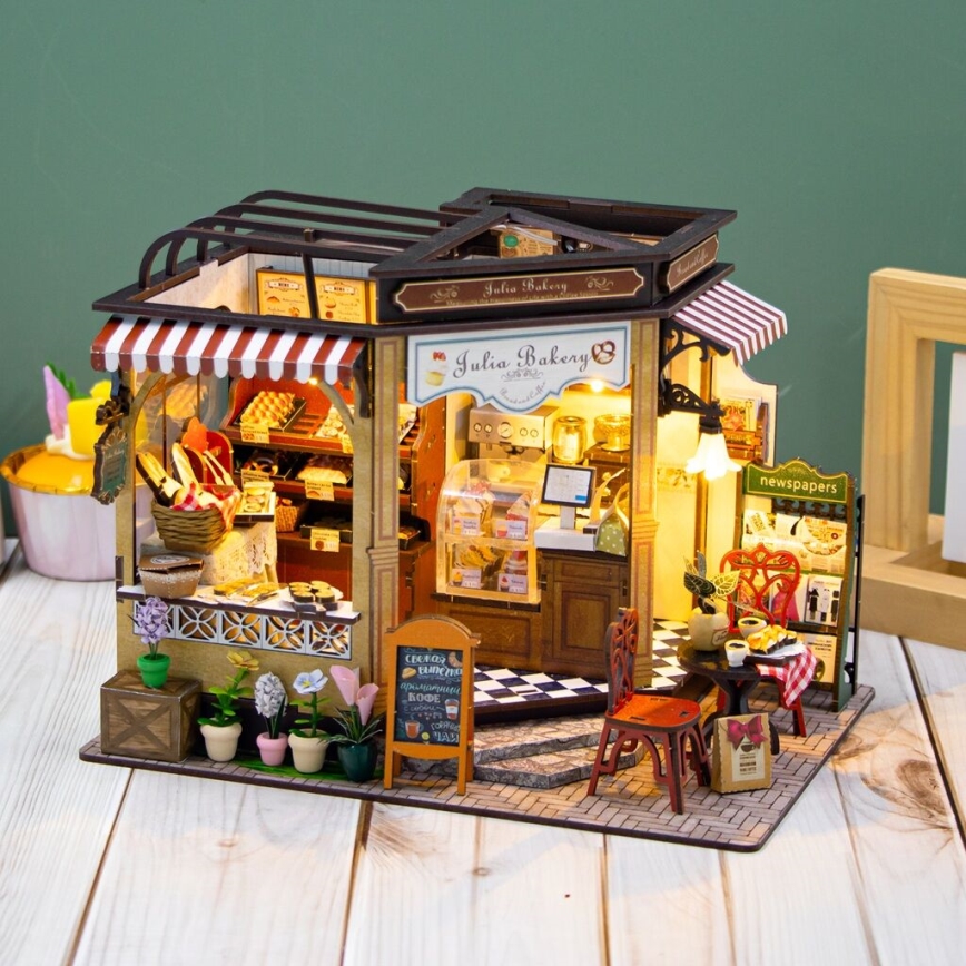 2Kids Toys - Miniatūras māja Jūlijas maizes ceptuve 2xAAA