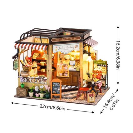 2Kids Toys - Miniatūras māja Jūlijas maizes ceptuve 2xAAA