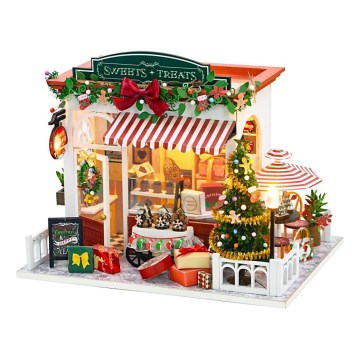 2Kids Toys - Miniatūras māja Ziemassvētki konditoreja 2xAAA