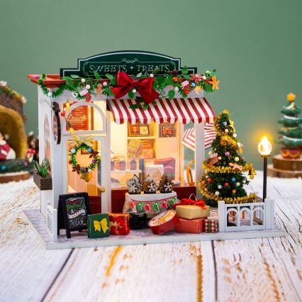 2Kids Toys - Miniatūras māja Ziemassvētki konditoreja 2xAAA