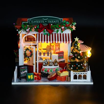 2Kids Toys - Miniatūras māja Ziemassvētki konditoreja 2xAAA