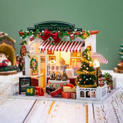 2Kids Toys - Miniatūras māja Ziemassvētki konditoreja 2xAAA