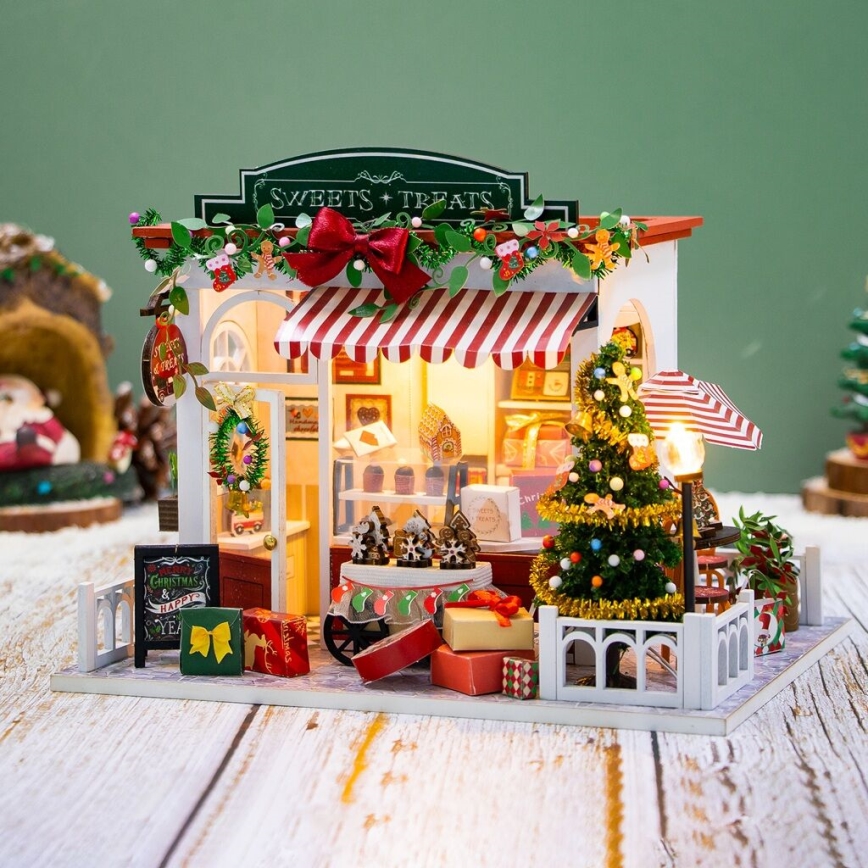 2Kids Toys - Miniatūras māja Ziemassvētki konditoreja 2xAAA