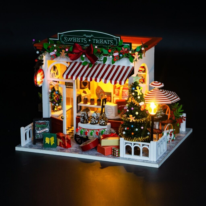 2Kids Toys - Miniatūras māja Ziemassvētki konditoreja 2xAAA