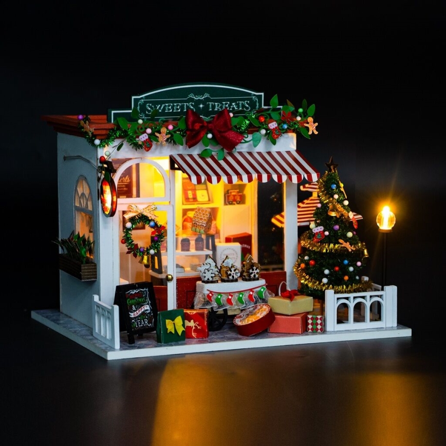 2Kids Toys - Miniatūras māja Ziemassvētki konditoreja 2xAAA