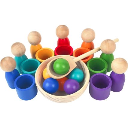 2Kids Toys - Varavīksnes lelles ar bumbiņām, 7 krāsās