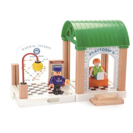 2Kids Toys - Vilcienu trases komplekts Pilsēta un ciems 200 detaļu