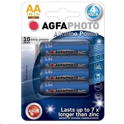 4 gab Alkaline baterija AA 1,5V