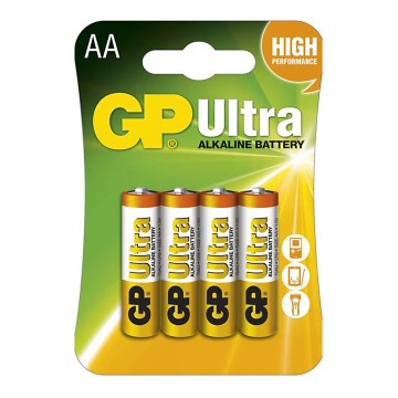 4 gab Alkaline baterijas AA GP ULTRA 1,5V