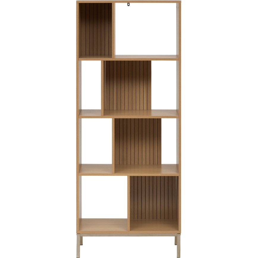 5five - Grāmatu plaukts GRID 63x159x30 cm, brūns