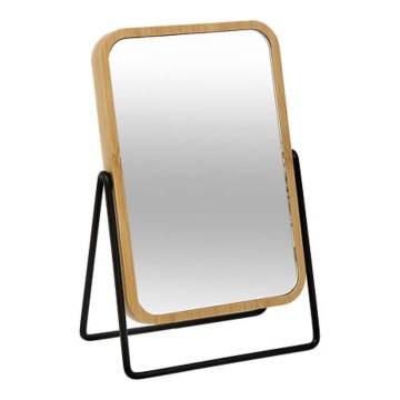 5five - Kosmētikas spogulis SWING 20,5x17,5 cm bambusa taisnstūrveida