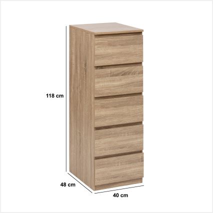 5five - Kumode HEIM 40x118x48 cm brūna