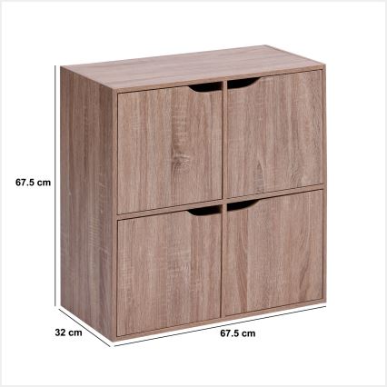5five - Kumode TIDY 68x68x32 cm brūna