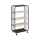 5five - Servēšanas galdiņš/mobilais plaukts COLGE 97x55 cm melns/bežs