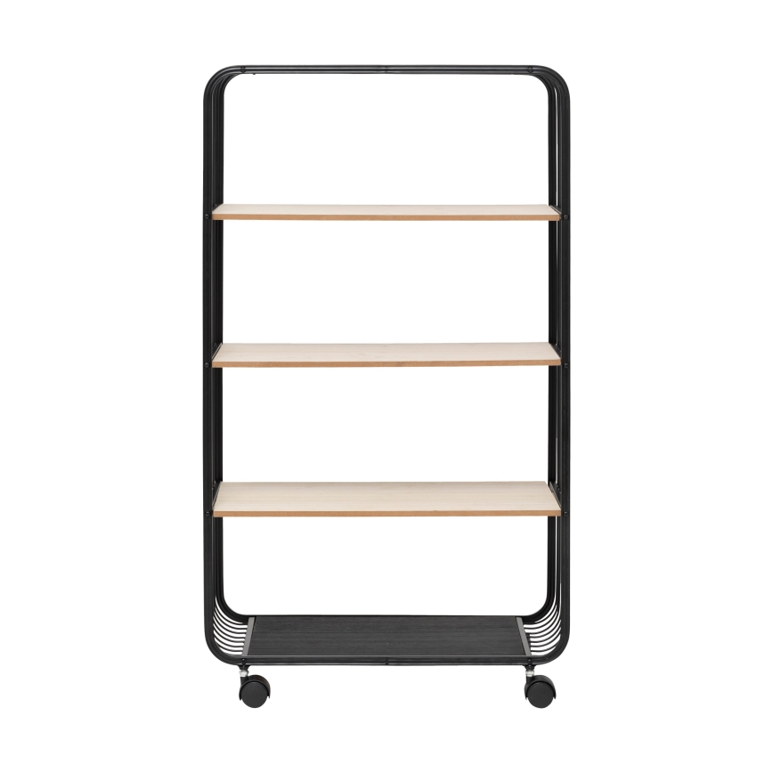 5five - Servēšanas galdiņš/mobilais plaukts COLGE 97x55 cm melns/bežs