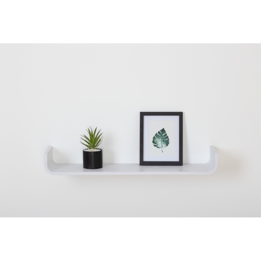 5five - Sienas plaukts KAPTO 80x20 cm balts