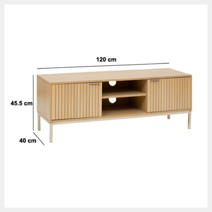 5five - TV galds KUBI 120x40 cm brūns
