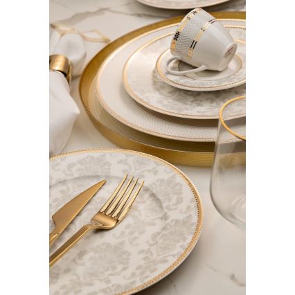 68 daļu daudzkrāsaina/kaula porcelāna ēdiena servīze