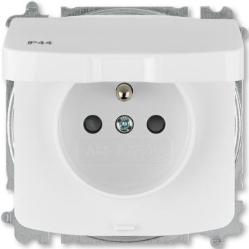 ABB 6619A-A06997 B - Bezskrūvju sadzīves kontaktligzda bezrāmja TANGO 250V IP44 balta