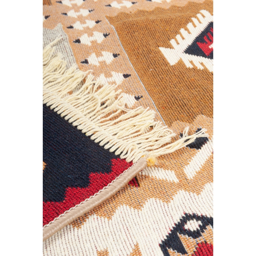 Abpusējs orientālais paklājs KILIM GOLD 60x120 cm daudzkrāsains