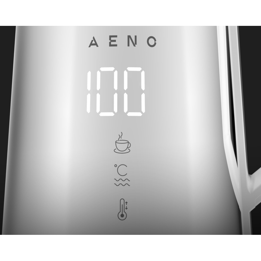 AENO - Viedā tējkanna ar LED ekrāns 1,7 l 2200W/230V balta