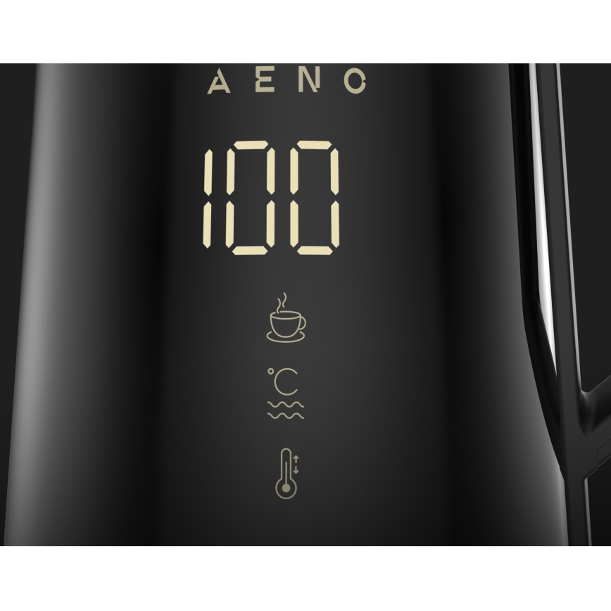 AENO - Viedā tējkanna ar LED ekrāns 1,7 l 2200W/230V melna