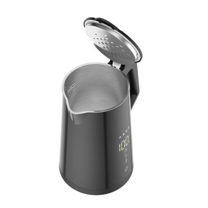 AENO - Viedā tējkanna ar LED ekrāns 1,7 l 2200W/230V melna