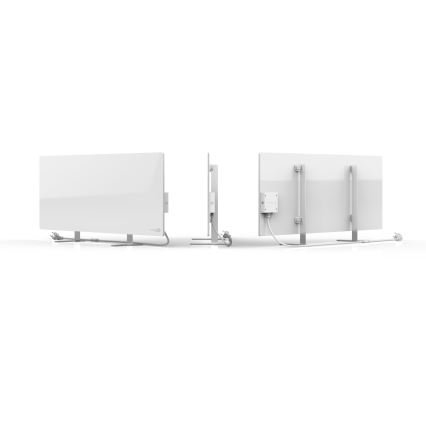 AENO - Viedais elektriskais infrasarkanais panelis 700W taimeris/termostats IP44 Wi-fi balta