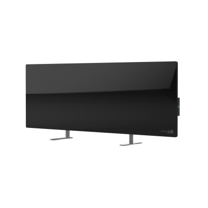 AENO - Viedais elektriskais infrasarkanais panelis 700W taimeris/termostats IP44 Wi-fi melna
