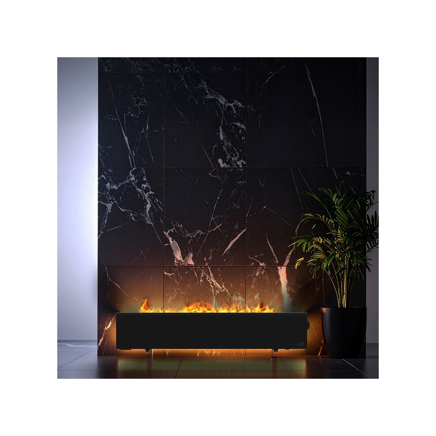 AENO - Viedais elektriskais tiešais sildītājs/konvektors 1000/2000W melns